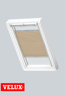 Flying Pleated, 1277 Dusty Sand - VELUX Loft Blind